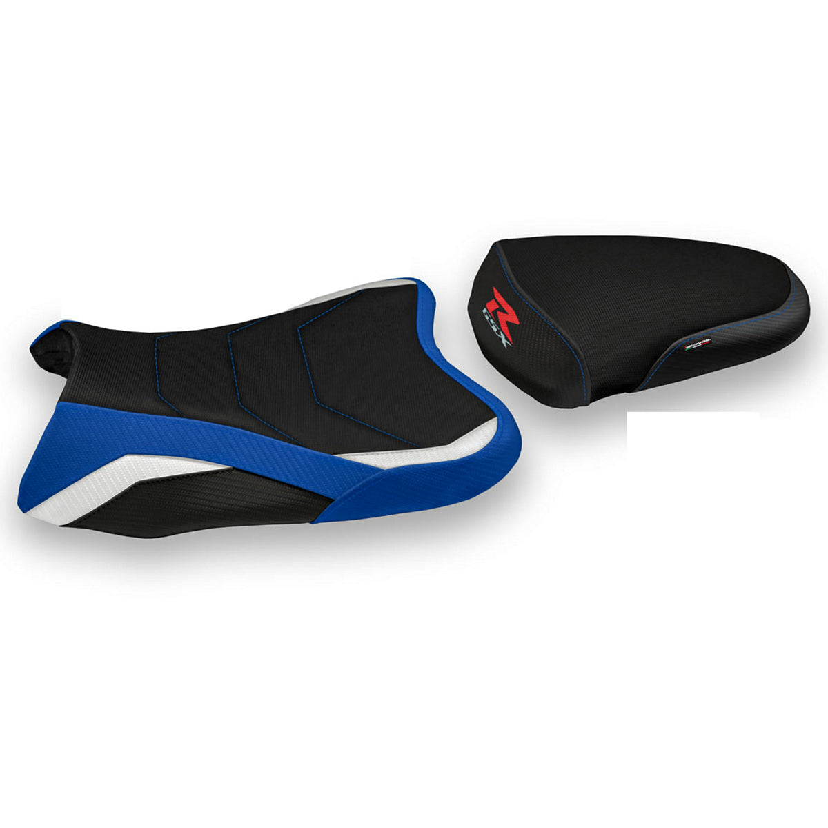 Suzuki GSXR 600 750 2006-2007 Seat Cover Tappezzeria Italia Comfort in Blue, White and Black