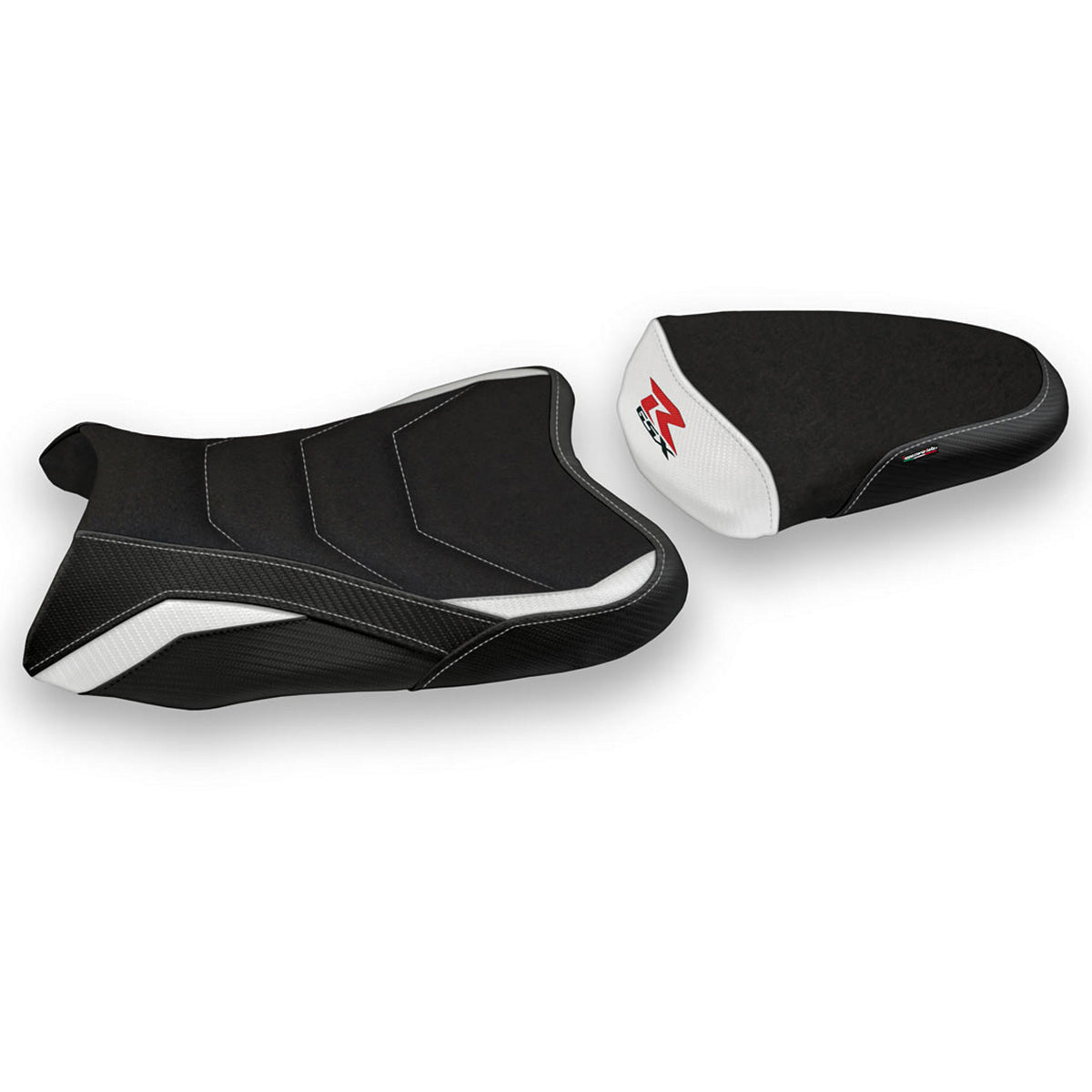 Suzuki GSXR 600 750 2006-2007 Seat Cover Tappezzeria Italia Ultragrip in White and Black