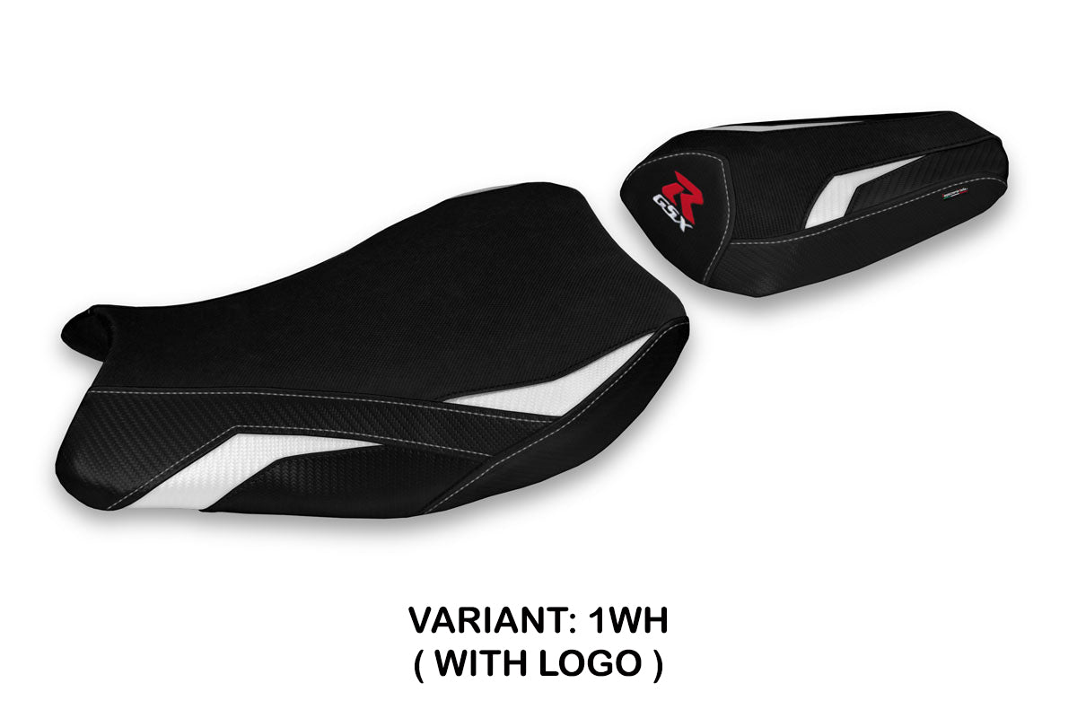 Suzuki GSXR 1000 2017-2024 Seat Cover Tappezzeria Italia in White and Black