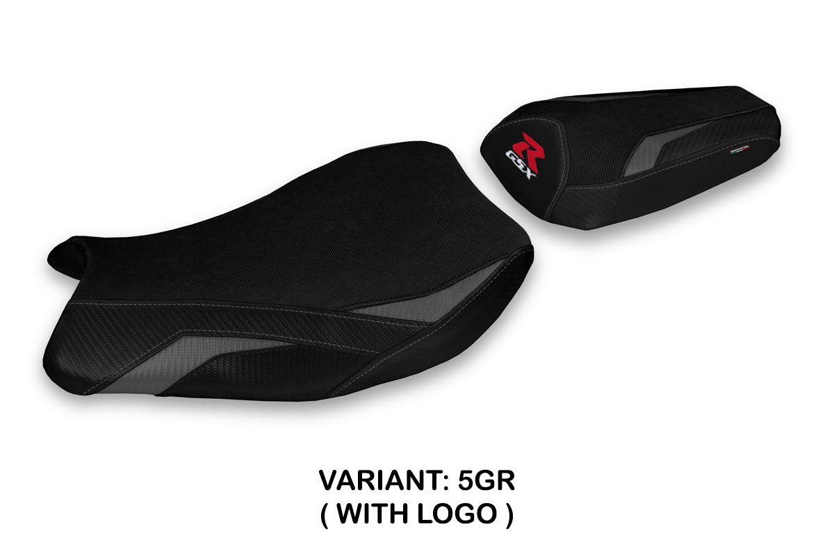 Suzuki GSXR 1000 2017-2024 Seat Cover Tappezzeria Italia in Grey and Black