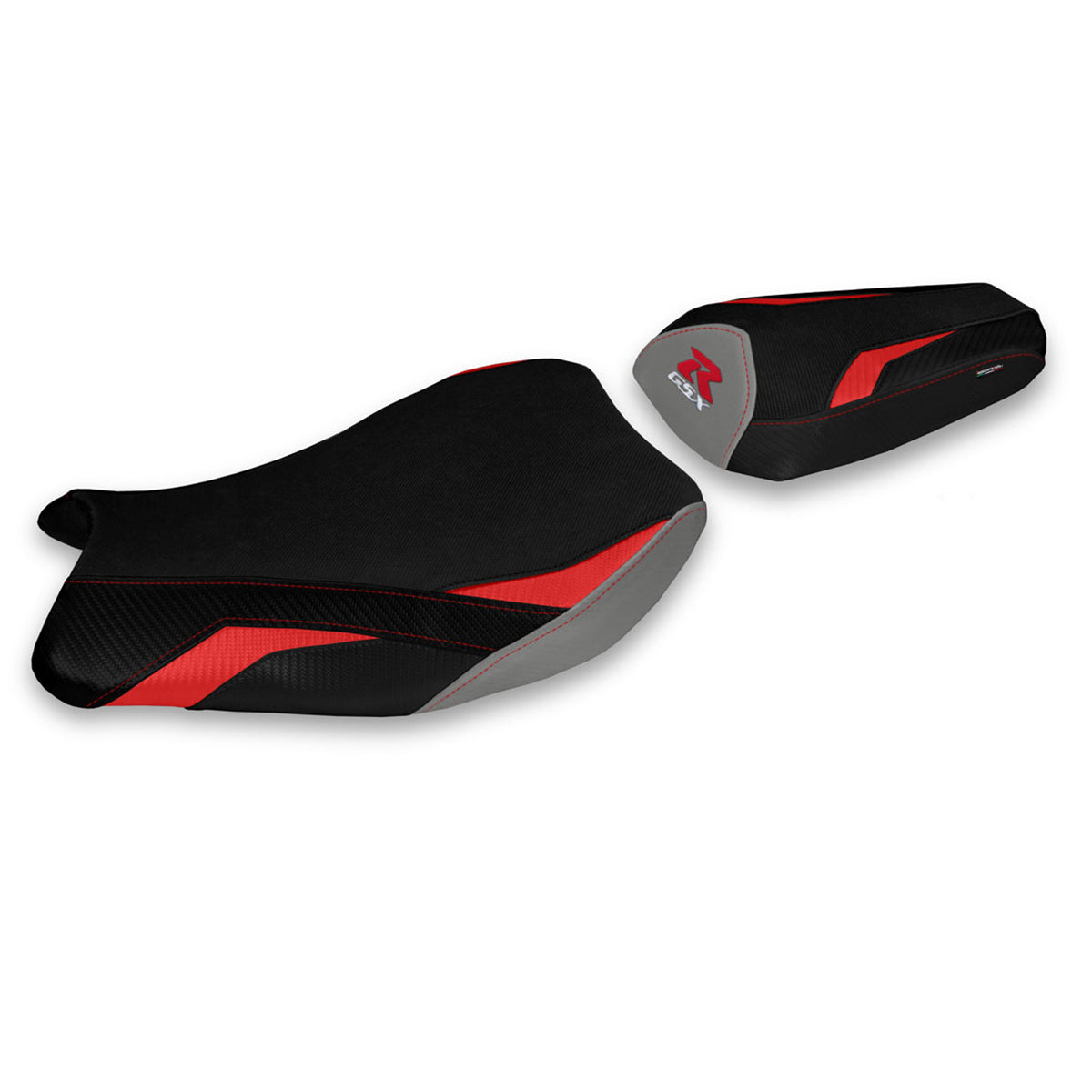 Suzuki GSXR 1000 2017-2024 Seat Cover Tappezzeria Italia in Red and Grey