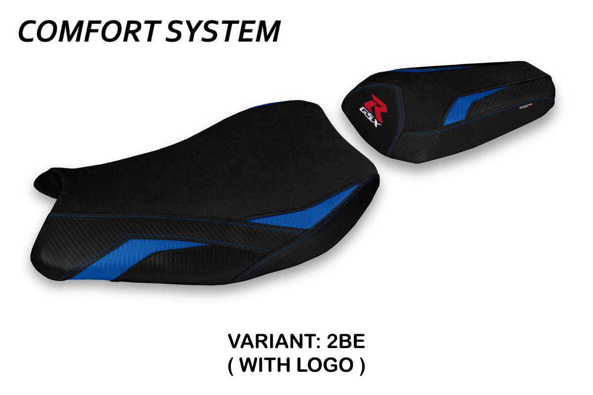 Suzuki GSXR 1000 2017-2024 Seat Cover Tappezzeria Italia Comfort in Blue