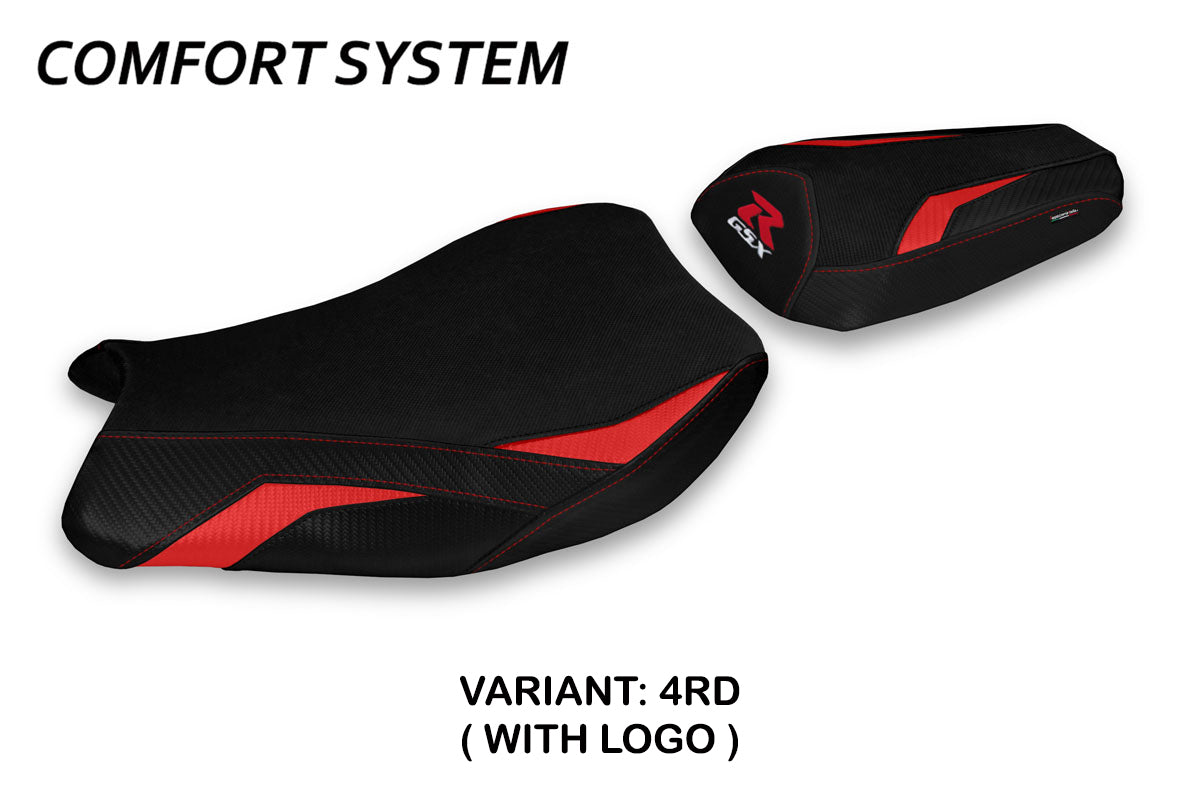 Suzuki GSXR 1000 2017-2024 Seat Cover Tappezzeria Italia Comfort in Red