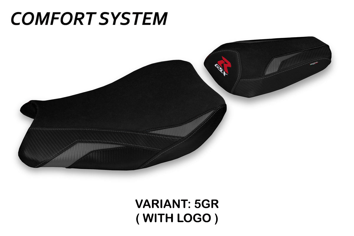 Suzuki GSXR 1000 2017-2024 Seat Cover Tappezzeria Italia Comfort in Grey