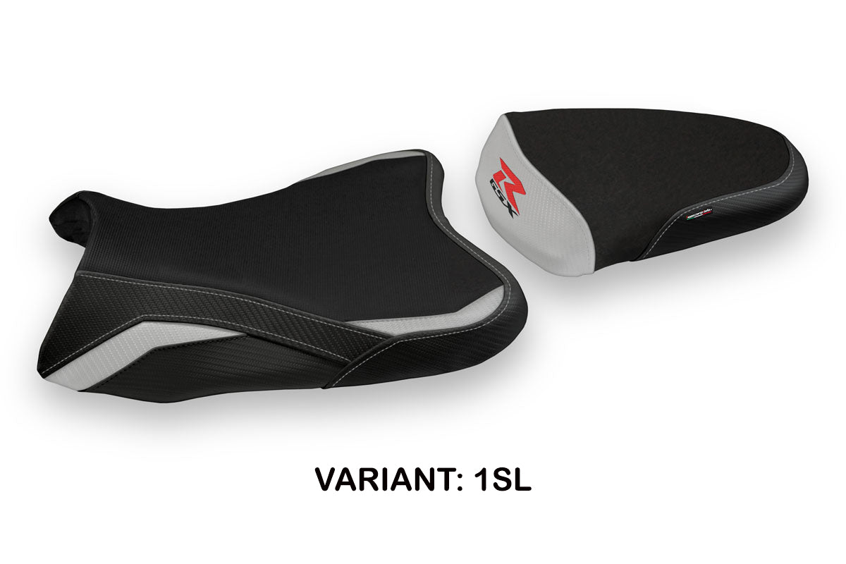 Suzuki GSXR 600 750 2008-2010 Seat Cover Tappezzeria Italia in Silver and Black