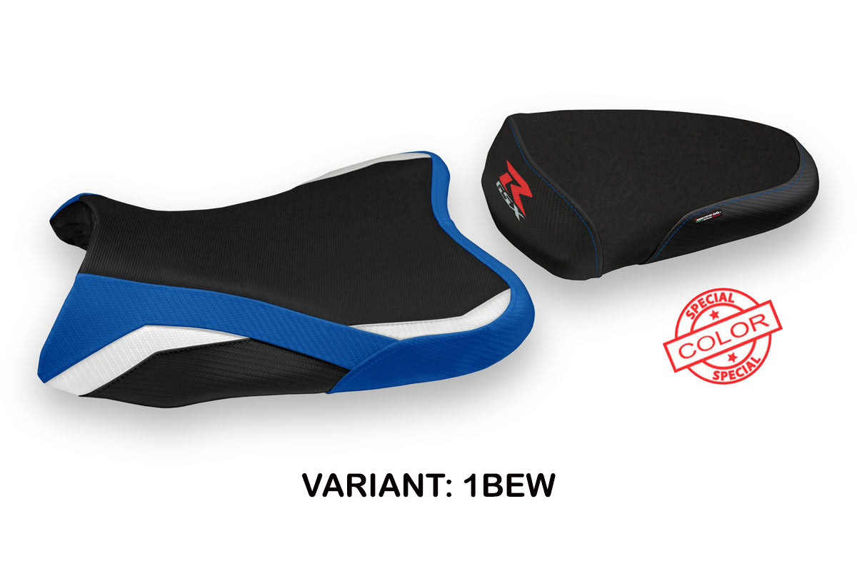 Suzuki GSXR 600 750 2008-2010 Seat Cover Tappezzeria Italia in Blue, White and Black