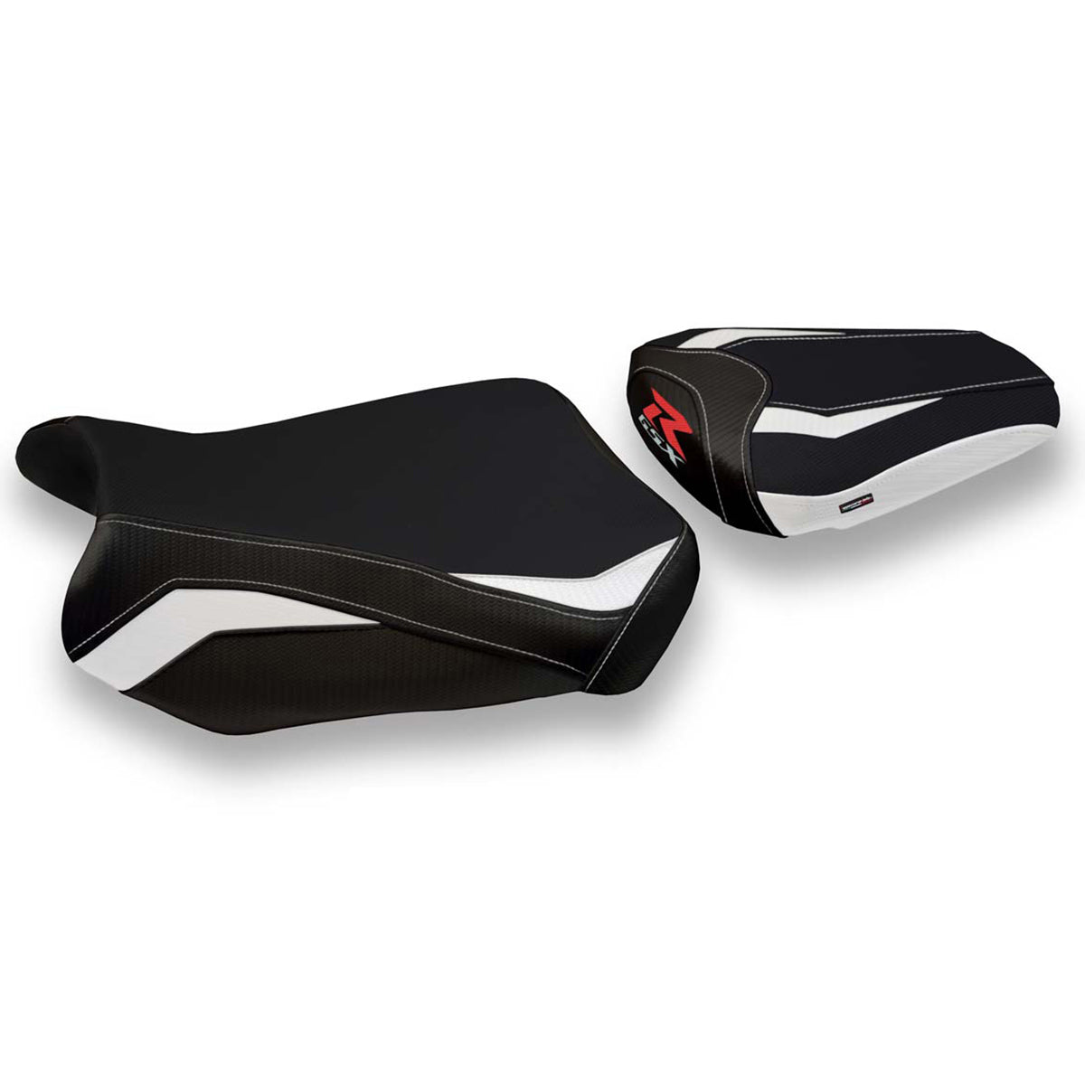 Suzuki GSXR 600 750 2011-2024 Seat Cover Tappezzeria Italia in White and Black