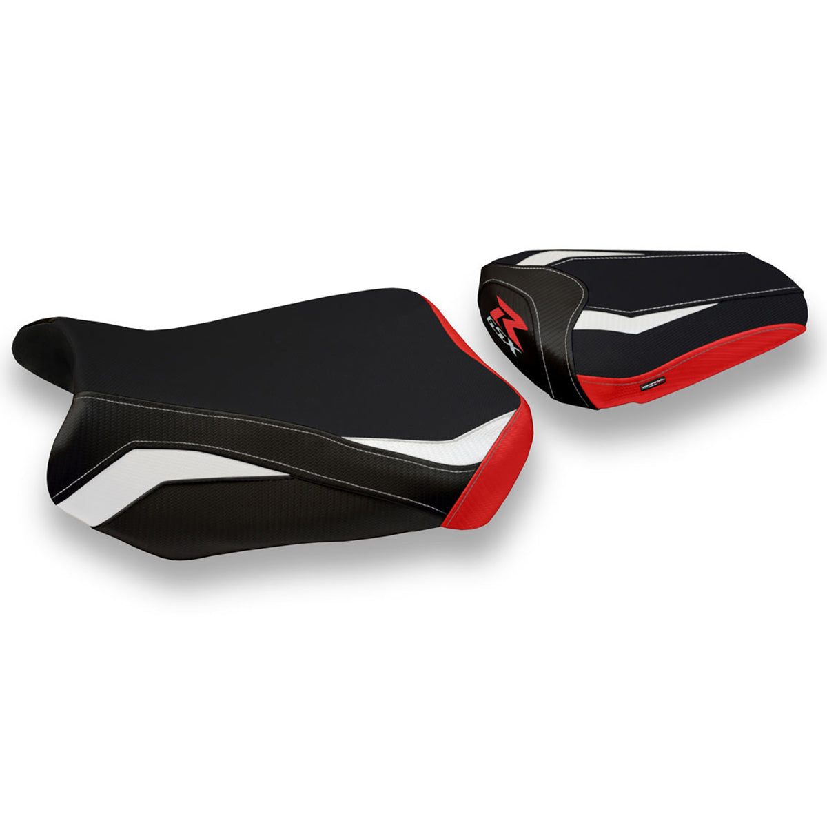 Suzuki GSXR 600 750 2011-2024 Seat Cover Tappezzeria Italia in White and Red