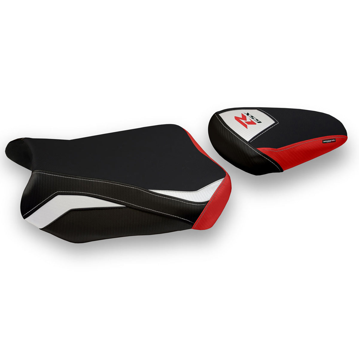 Suzuki GSXR 600 750 2011-2024 Seat Cover Tappezzeria Italia Comfort in White and Red