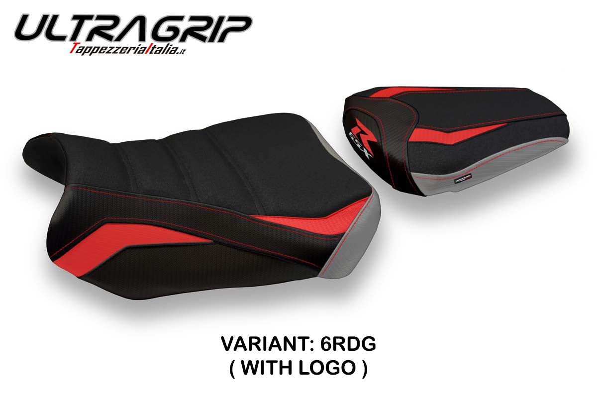 Suzuki GSXR 600 750 2011-2024 Seat Cover Tappezzeria Italia Ultragrip in Red and Grey