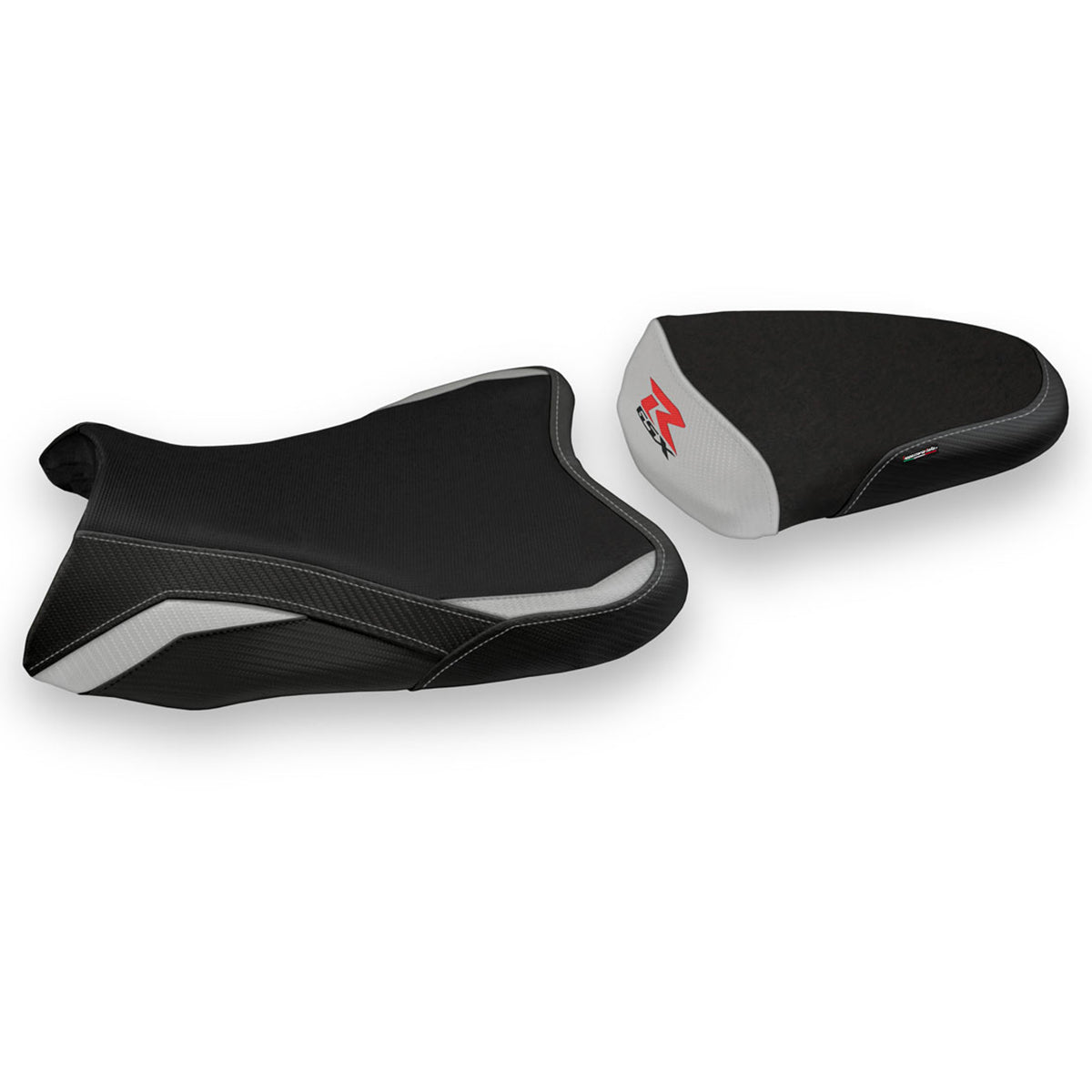 Suzuki GSXR 1000 2007-2008 Seat Cover Tappezzeria Italia in Silver and Black