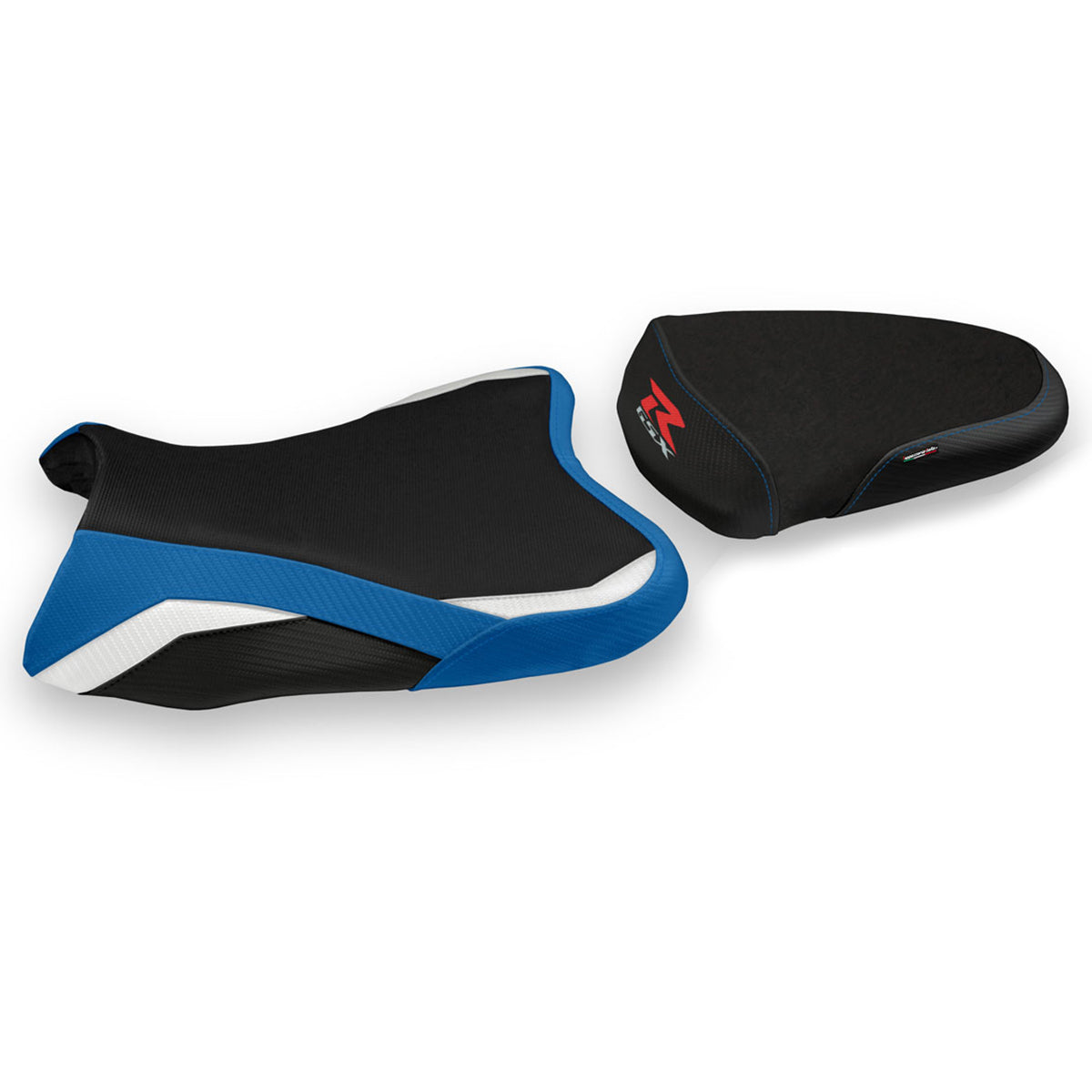 Suzuki GSXR 1000 2007-2008 Seat Cover Tappezzeria Italia in Special Blue, White and Black