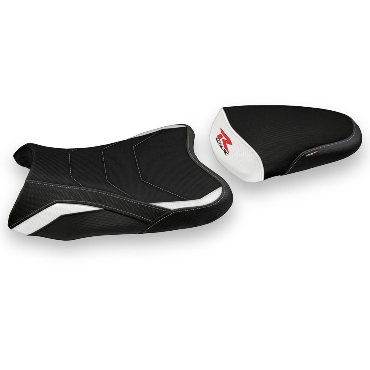 Suzuki GSXR 1000 2007-2008 Seat Cover Tappezzeria Italia Comfort in White and Black