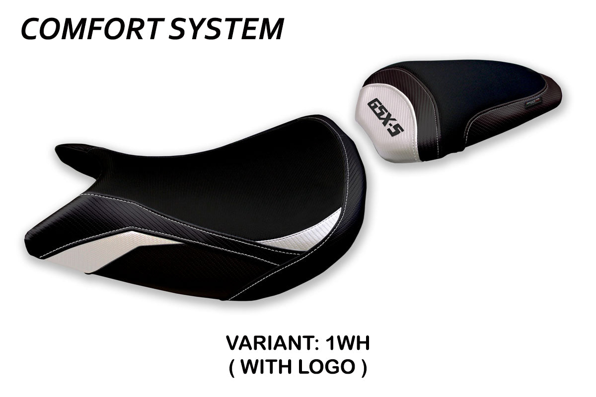 Suzuki GSXS 1000 2015-2020 Seat Cover Tappezzeria Italia Comfort in White