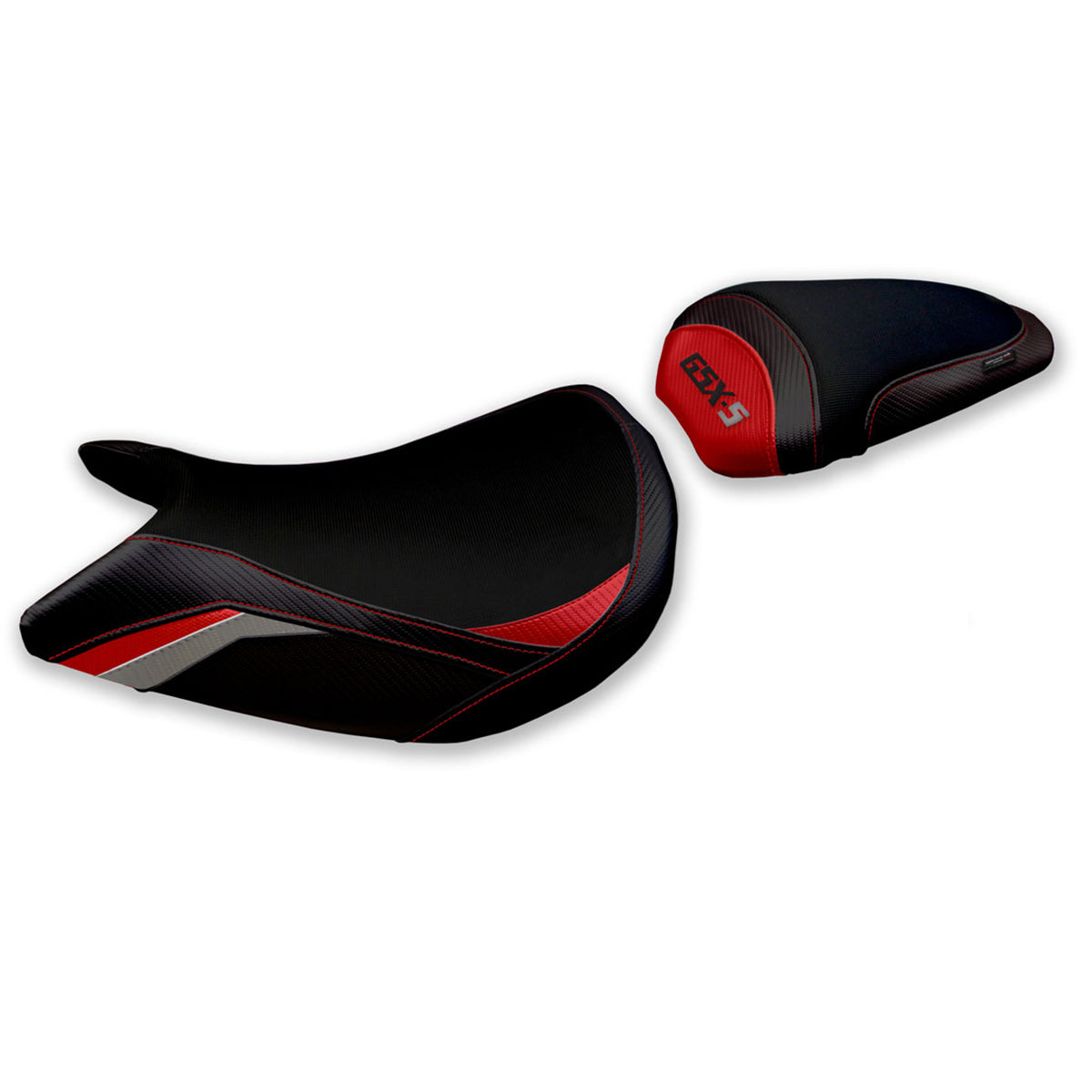 Suzuki GSXS 1000 2015-2020 Seat Cover Tappezzeria Italia Comfort in Red and Grey