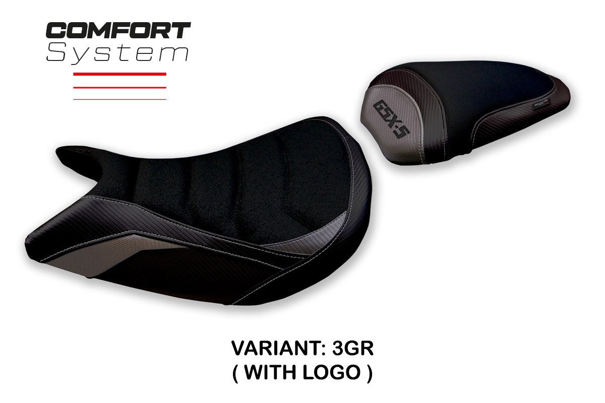 Suzuki GSXS 1000 2021-2025 Seat Cover Tappezzeria Italia Comfort in Grey