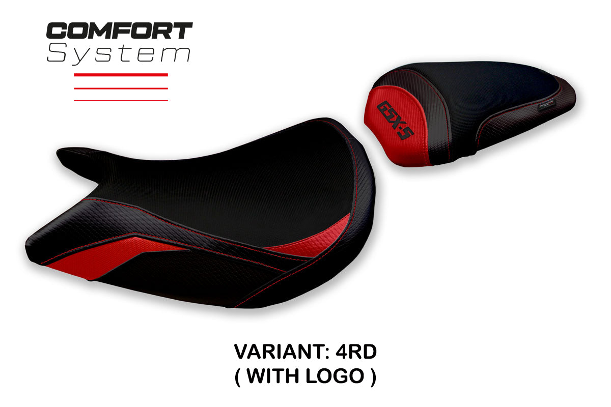 Suzuki GSXS 1000 2021-2025 Seat Cover Tappezzeria Italia Comfort in Red