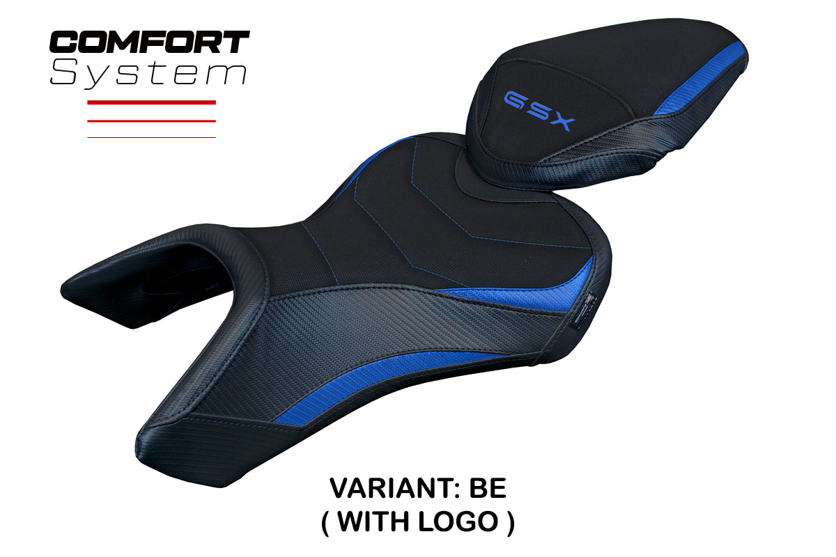 Suzuki GSX 8S-8R 2023-2025 Seat Cover Tappezzeria Italia Comfort in Blue and Black