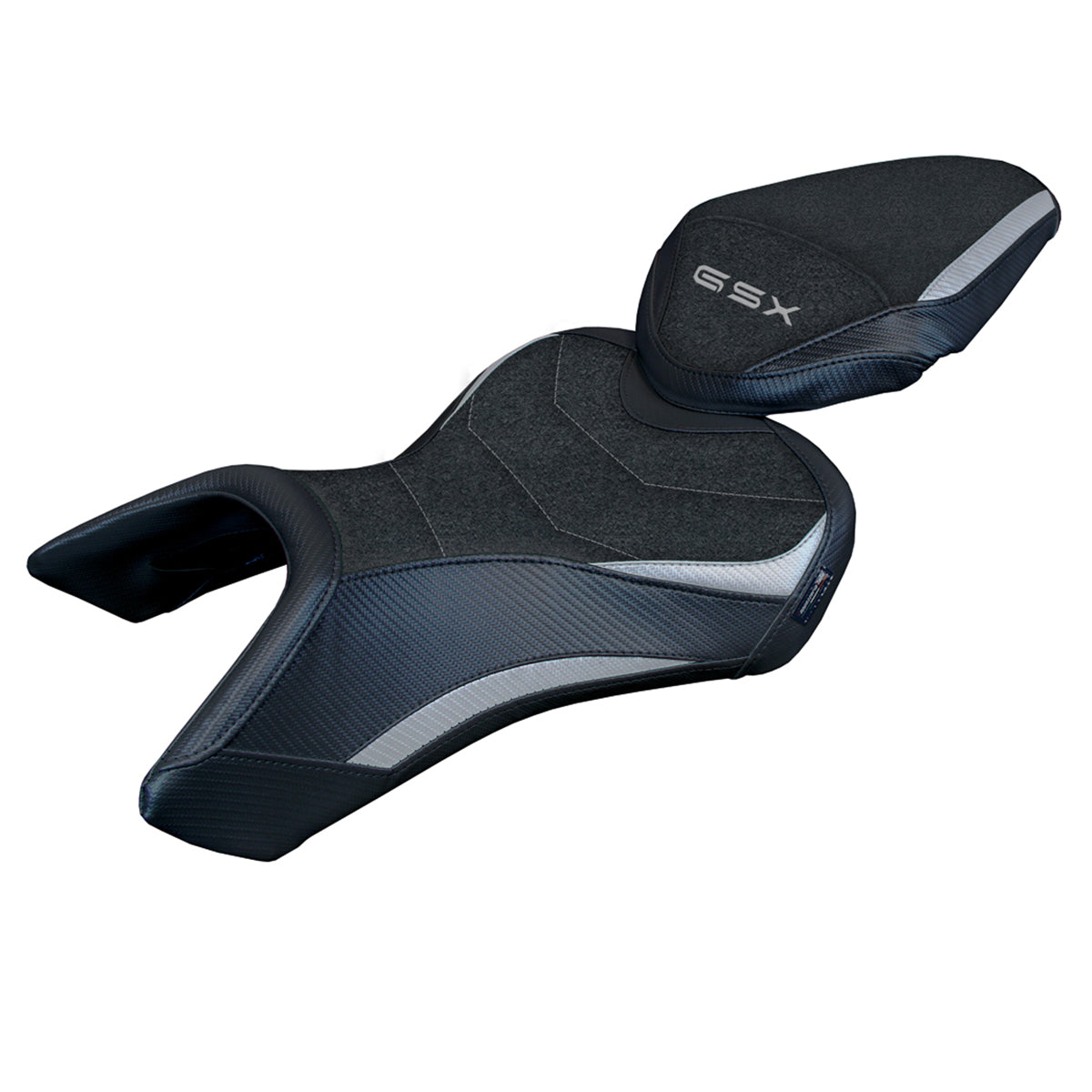 Suzuki GSX 8S-8R 2023-2025 Seat Cover Tappezzeria Italia Ultragrip in Silver and Black