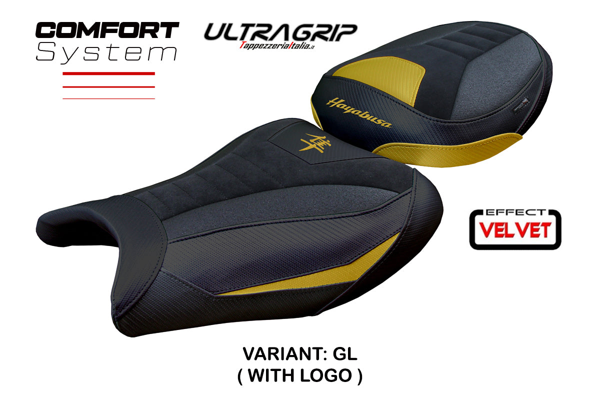 Suzuki GSX 1300 R Hayabusa 2021-2025 Seat Cover Tappezzeria Comfort Grip Gold