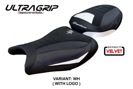 Suzuki GSX 1300 R Hayabusa 2021-2025 Seat Cover Tappezzeria Ultragrip White