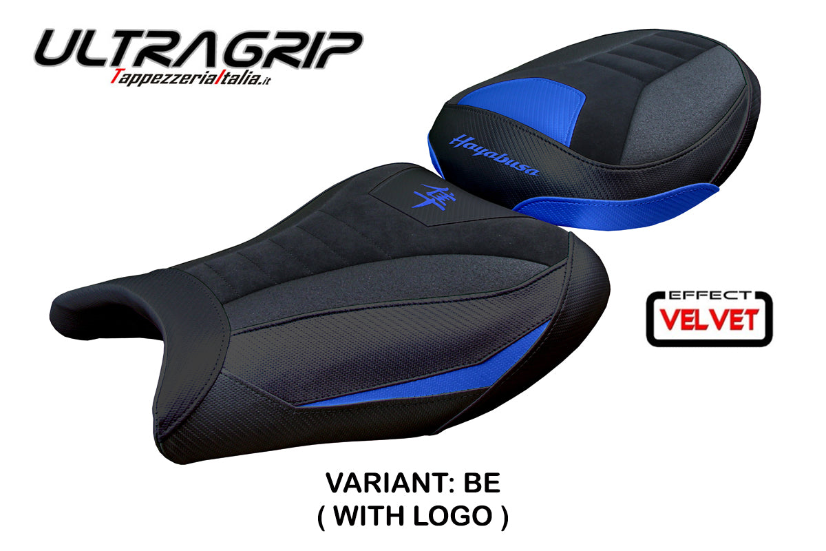 Suzuki GSX R 1300 Hayabusa 2008-2020 Seat Cover Tappezzeria Italia Ultragrip in Suede Blue