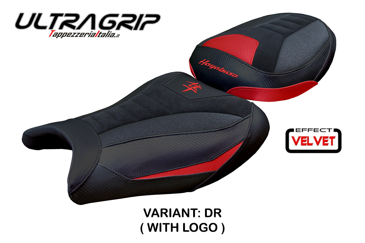Suzuki GSX R 1300 Hayabusa 2008-2020 Seat Cover Tappezzeria Italia Ultragrip in Suede Red