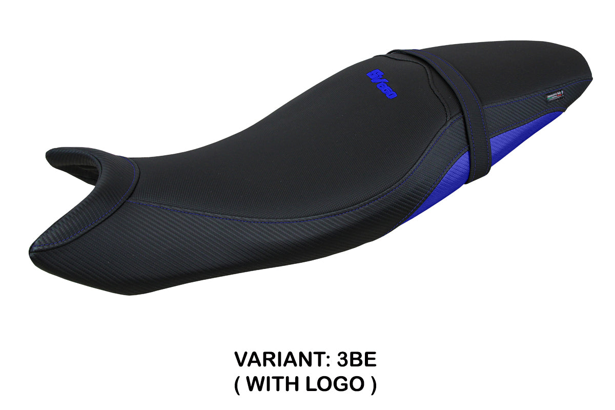 Suzuki SV650 2016-2025 Seat Cover Tappezzeria Italia in Blue and Black