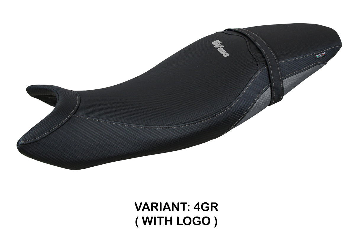 Suzuki SV650 2016-2025 Seat Cover Tappezzeria Italia in Grey and Black