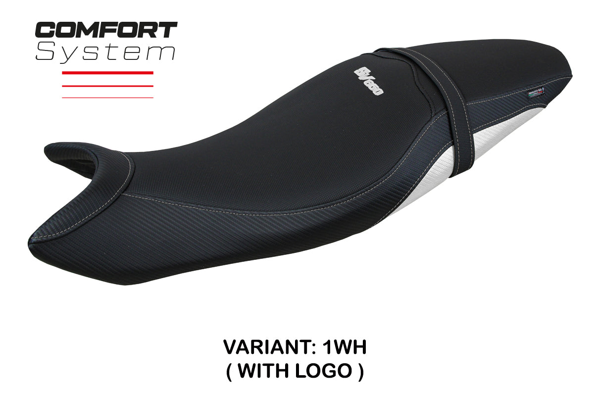 Suzuki SV650 2016-2025 Seat Cover Tappezzeria Italia Comfort in White