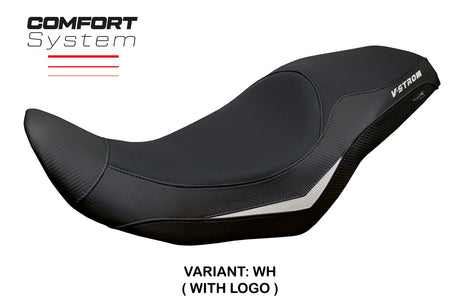 Suzuki V-Strom 800 DE SE 2023-2025 Seat Cover Tappezzeria Comfort Black White