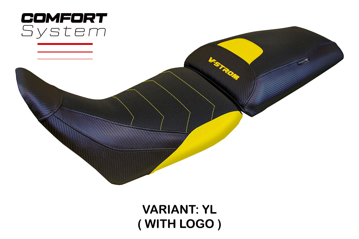 Suzuki V-Strom 1050 2020-2025 Seat Cover Tappezzeria Italia Comfort in Yellow
