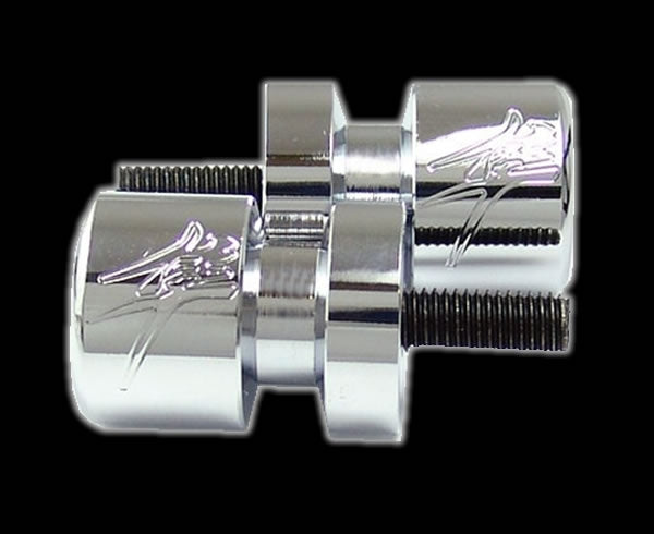 Suzuki HAYABUSA LOGO Engraved Swingarm SPOOLS-Chrome