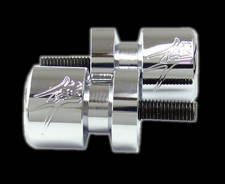 Suzuki HAYABUSA LOGO Engraved Swingarm SPOOLS-Chrome