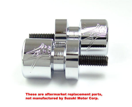 Suzuki HAYABUSA LOGO Engraved Swingarm SPOOLS-Chrome