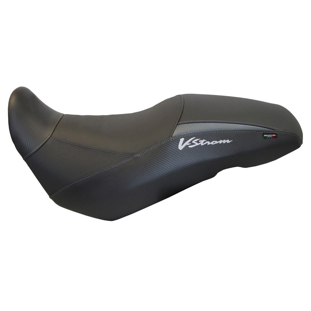 Suzuki VStrom 650 2017-2024 Seat Cover Tappezzeria Italia in Grey and Black