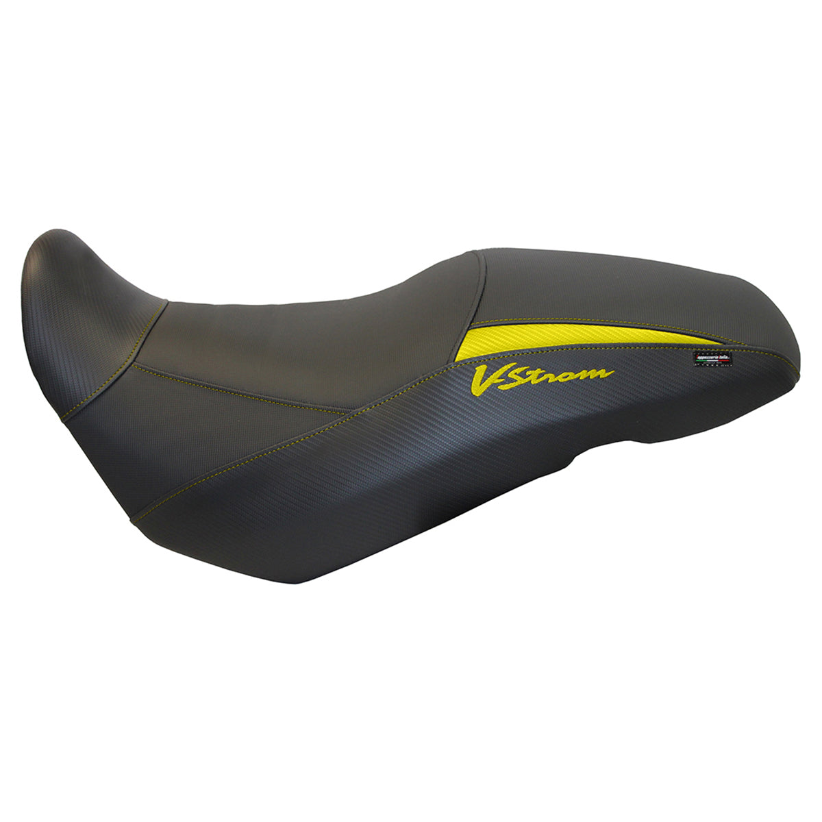 Suzuki VStrom 650 2017-2024 Seat Cover Tappezzeria Italia in Yellow and Black