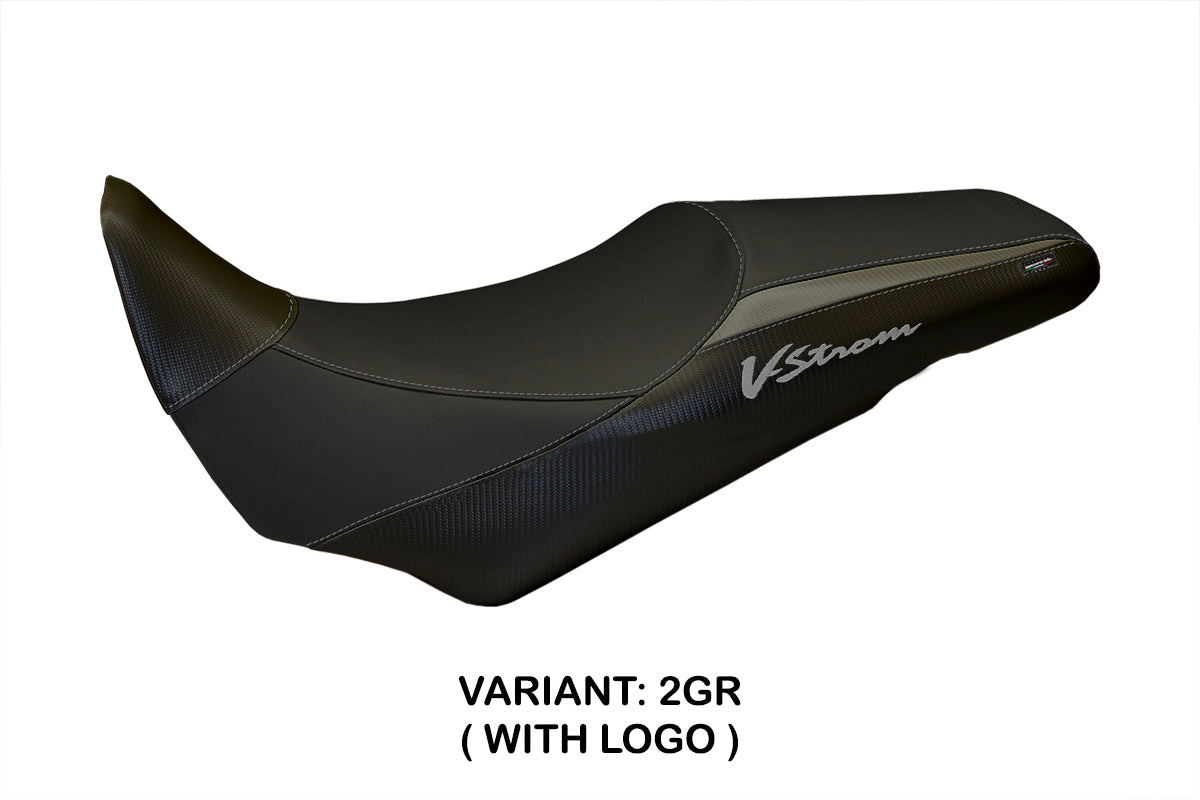Suzuki VStrom 1000 2014-2019 Seat Cover Tappezzeria Italia in Grey and Black