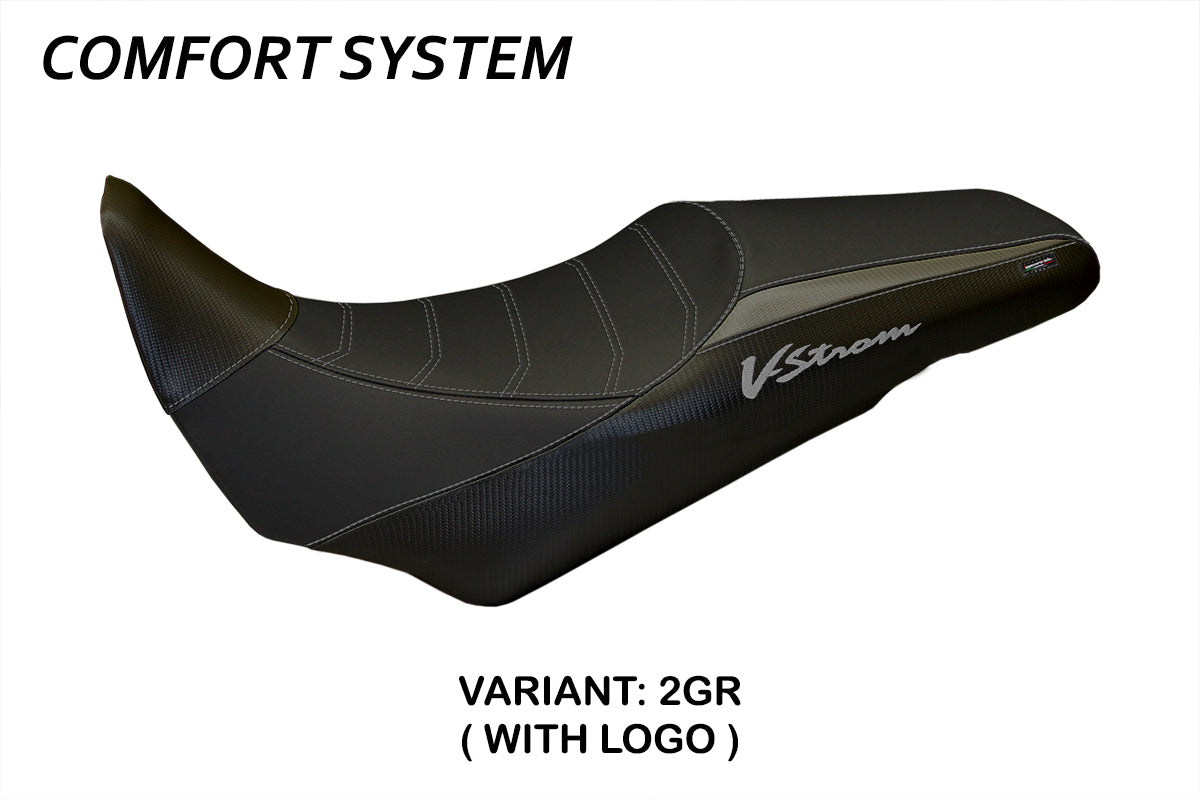 Suzuki VStrom 1000 2014-2019 Seat Cover Tappezzeria Italia Comfort in Grey