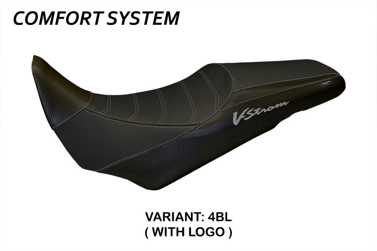 Suzuki VStrom 1000 2014-2019 Seat Cover Tappezzeria Italia Comfort in Black