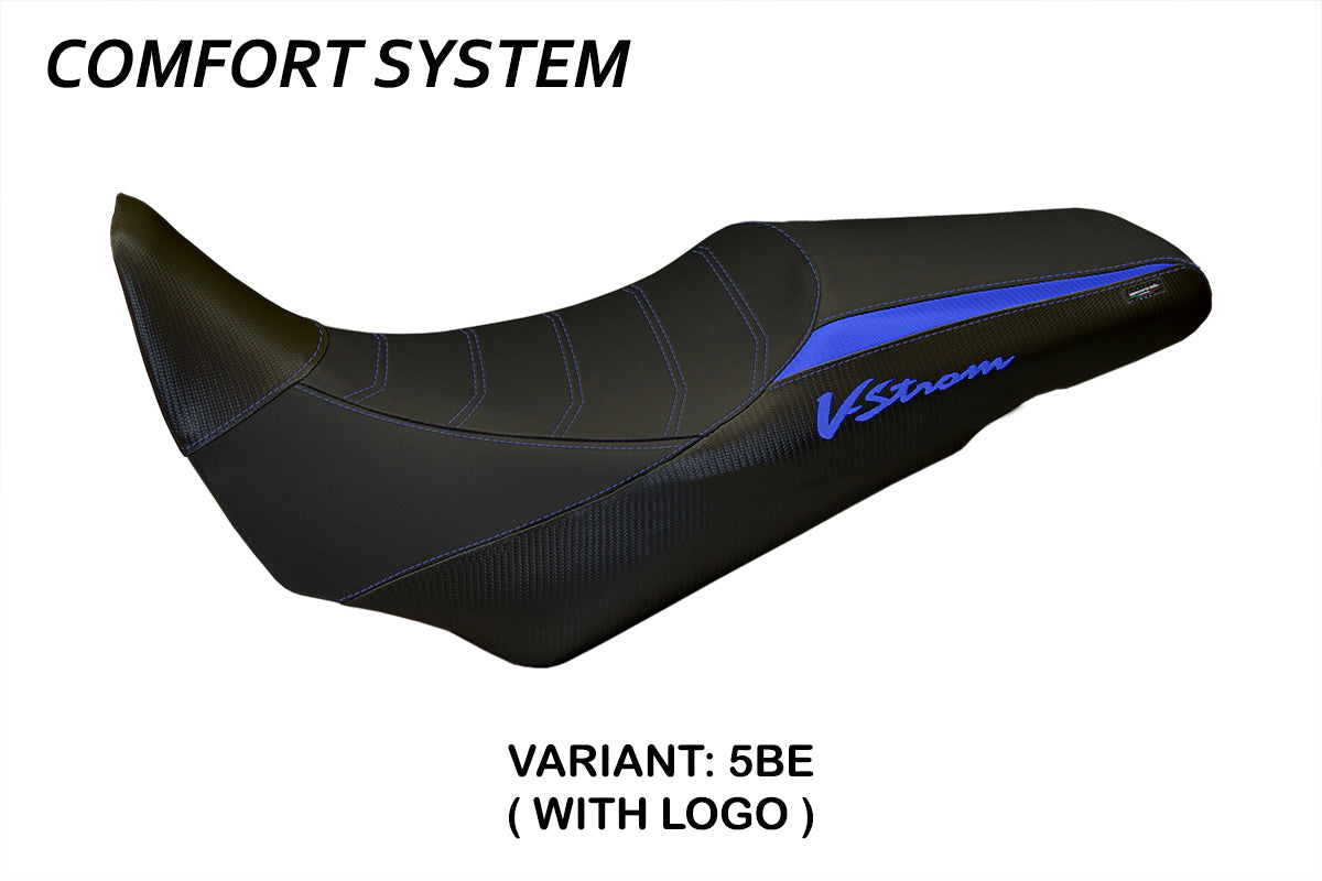 Suzuki VStrom 1000 2014-2019 Seat Cover Tappezzeria Italia Comfort in Blue
