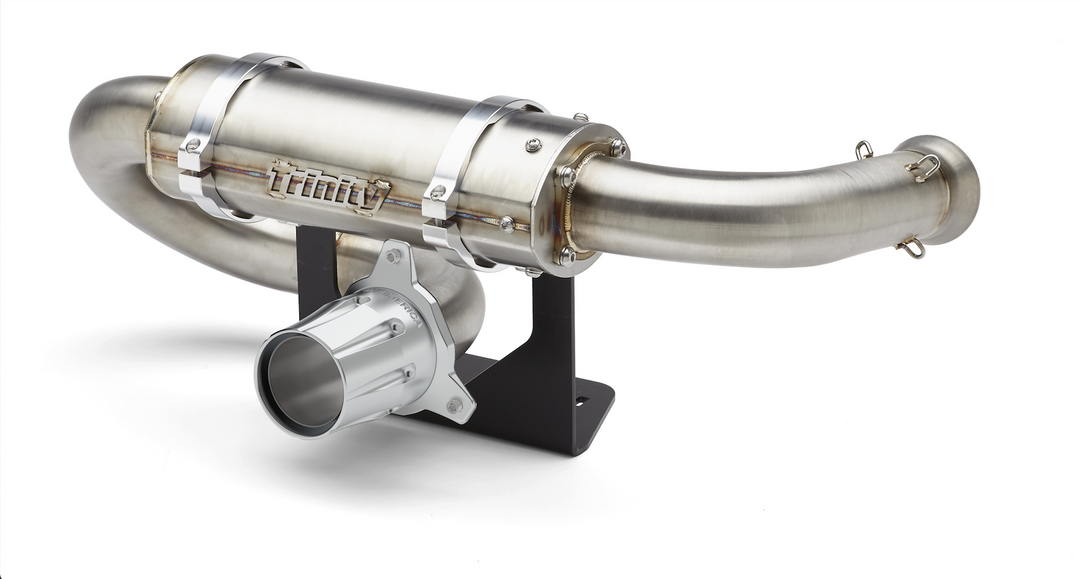 Can Am Maverick X3 2017-2024 Exhaust Trinity Racing Center Exit Slip-On Muffler With Tip TR-4184ST
