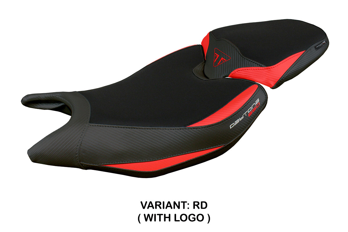 Triumph Daytona 660 2024 Seat Cover Tappezzeria Red Black