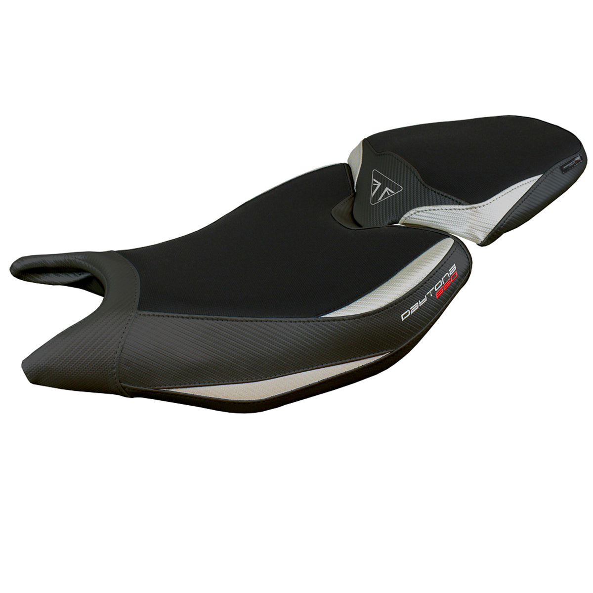Triumph Daytona 660 2024 Seat Cover Tappezzeria Silver Black