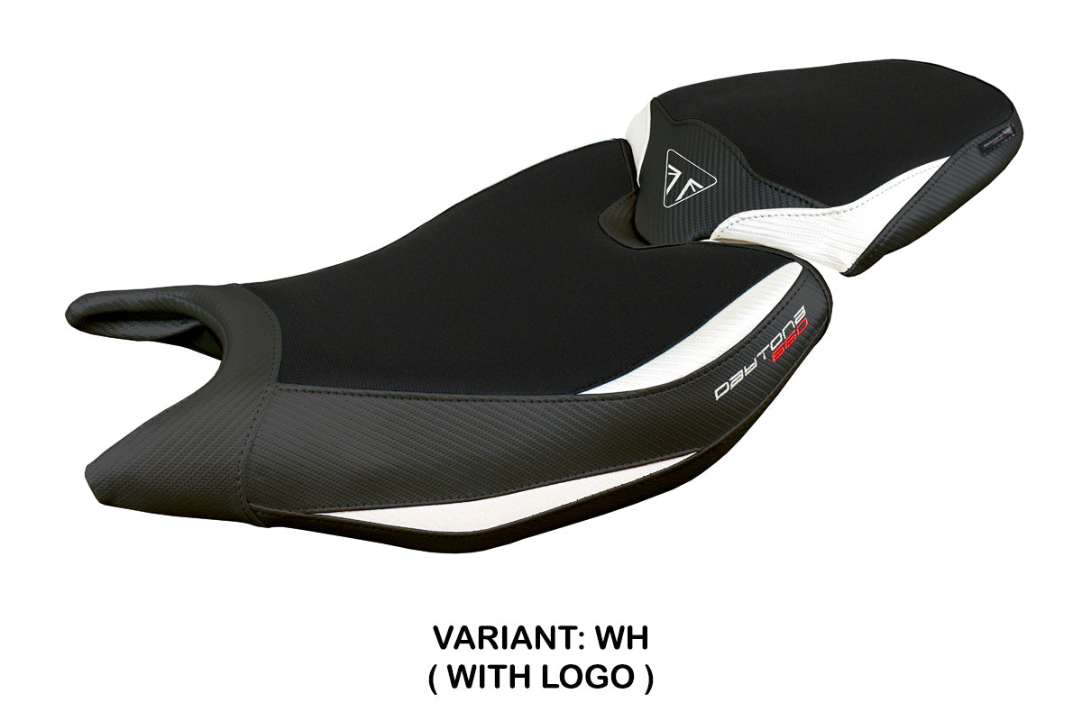 Triumph Daytona 660 2024 Seat Cover Tappezzeria White Black