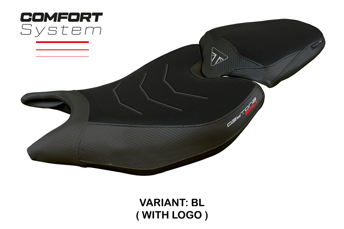 Triumph Daytona 660 2024 Seat Cover Tappezzeria Comfort Black