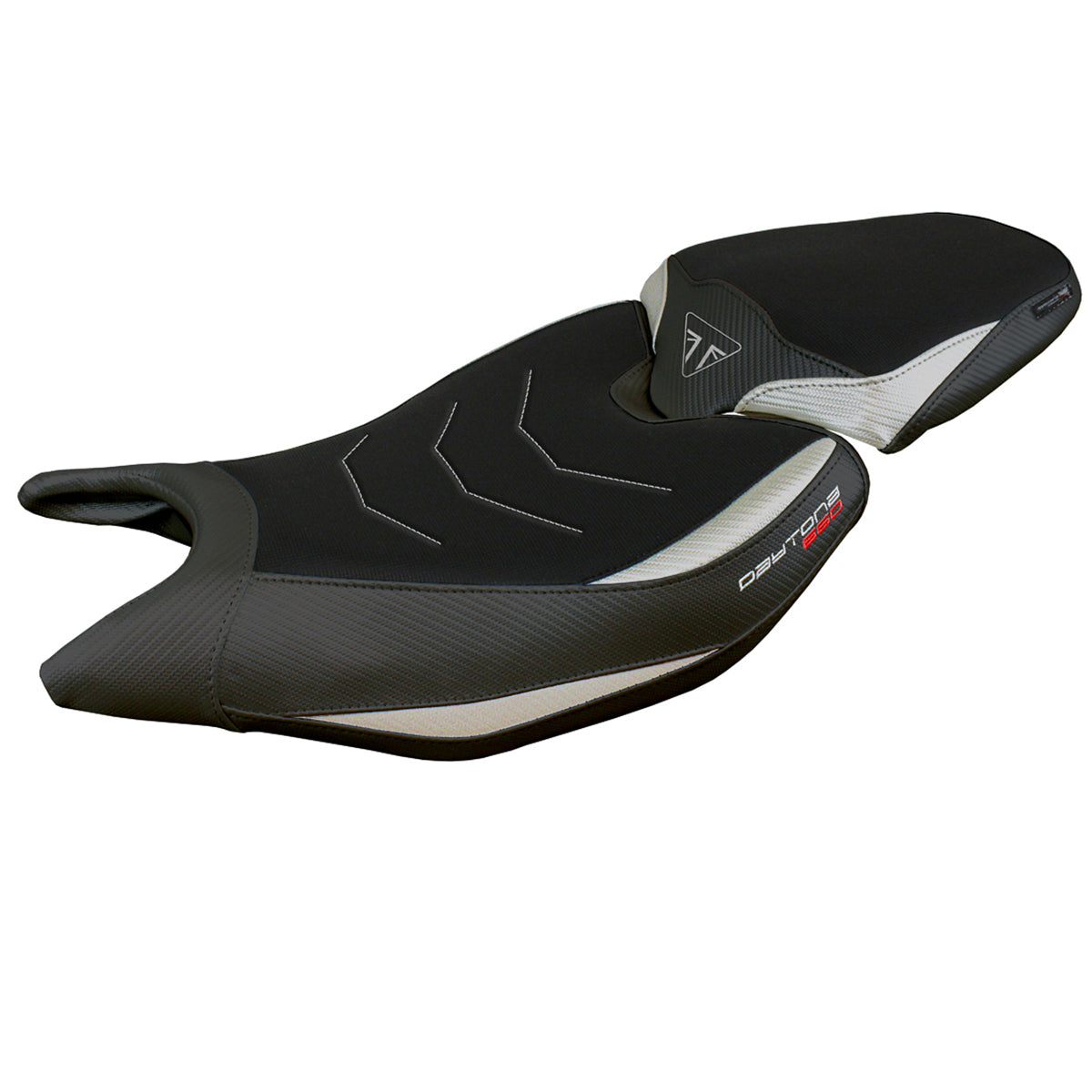 Triumph Daytona 660 2024 Seat Cover Tappezzeria Comfort Silver Black