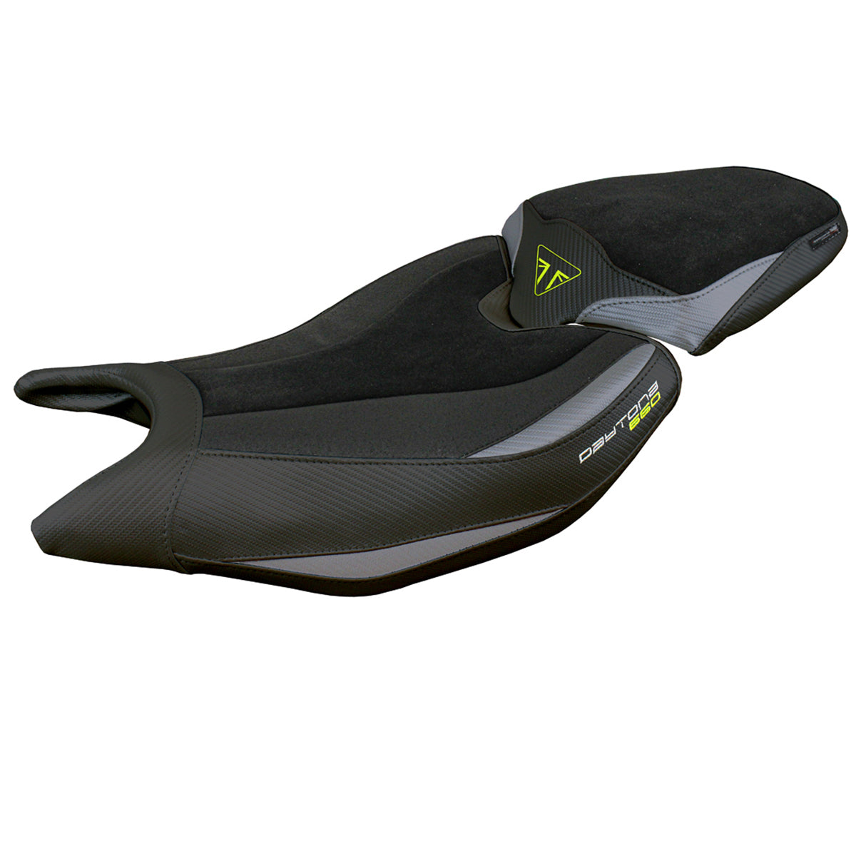 Triumph Daytona 660 2024 Seat Cover Tappezzeria Ultragrip Grey Yellow Black
