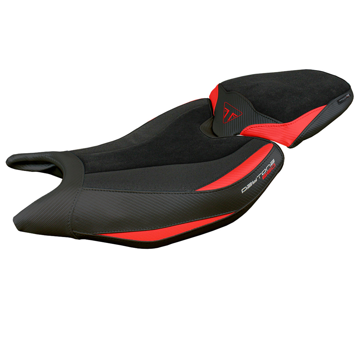 Triumph Daytona 660 2024 Seat Cover Tappezzeria Ultragrip Red Black