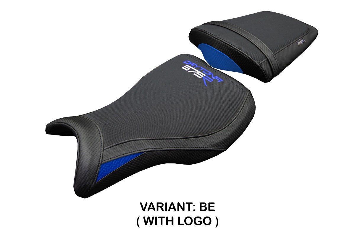 Triumph Daytona 675R 2006-2009 2010 2011 2012 Seat Cover Tappezzeria Blue Black